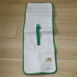 Lacoste Travel Organizer White Bag with Green Accents.